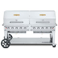 Crown Verity CV-RCB-72RDP Pro Series Grill, LP gas, 81 in L x 28 in D, 10 burners, (2) roll domes, bun rac