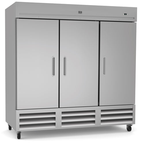 Kelvinator KCHRI81R3DF (738246) Reach-in Freezer, three-section, self-contained bottom mount refrigerat