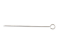 Browne 575691 Skewer, 12 in L, round wire loop handle, pointed tip, stainless steel, polished