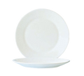 Arcoroc 22522 Lunch Plate, 9-3/8 in  dia., round, wide rim, fully tempered, microwave safe, gl