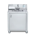 Crown Verity CV-PHS-3 Portable Sink, hot & cold water, (3) 6 in  wide x 12 in  front-to-back x 5 in  d