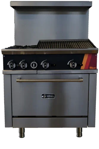 EFI HRG36-24CH-2B-N | Versa Heat | Gas Range 36 in W Natural Gas Charbroiler