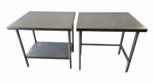 WINHOLT DTR-3072-HKD Work Table with Stainless Steel Top and Dimensions
