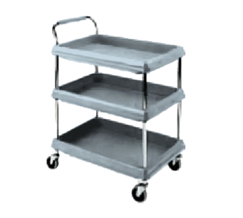 Metro BC2030-3DMB  - Deep Ledge Utility Cart, 3-tier with open base, 32-3/4 in W x 21-1/