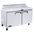 Efi CSDR2-60VC Versa-Chill Series Refrigerated Salad/Sandwich Prep Table, two-section, 17.2 cu.