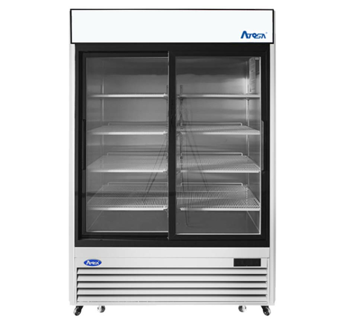 Atosa MCF8709GR Refrigerator Merchandiser, two-section, 54-2/5 in W x 29-7/10 in D x 81-1/5 in H