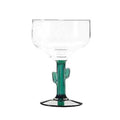 Libbey 3620JS Cactus Margarita Glass, 16 oz., Juniper stem, Safedger rim guarantee (H 6-1/4 in