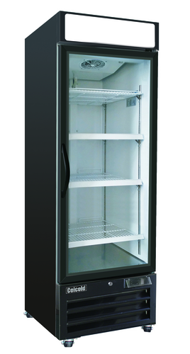 Celcold CF23GDM Freezer, reach-in, 26-3/4 in W x 32 in D x 81-1/2 in H, 23 cu.ft, bottom self-co