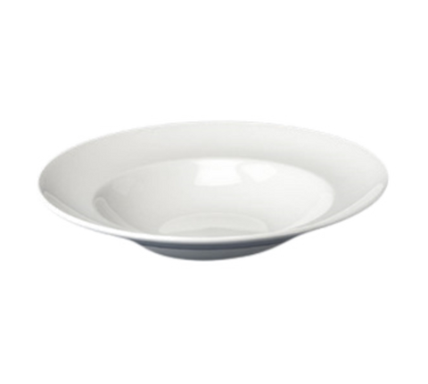Churchill WH  ERPP1 Pasta Plate, 21 oz., 12 in  dia., round, deep, wide rim, curved, rolled edge, mi