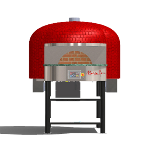 Marra Forni RT90G Neapolitan Gas Fired Oven, 35.43 in  rotating brick deck, (7-8) 8 in , (6-7) 10