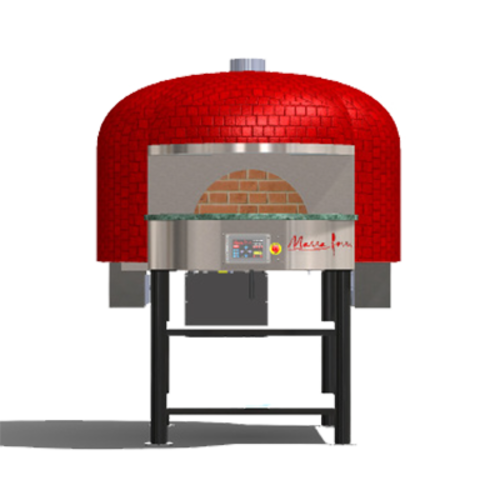 Marra Forni RT90G Neapolitan Gas Fired Oven, 35.43 in  rotating brick deck, (7-8) 8 in , (6-7) 10