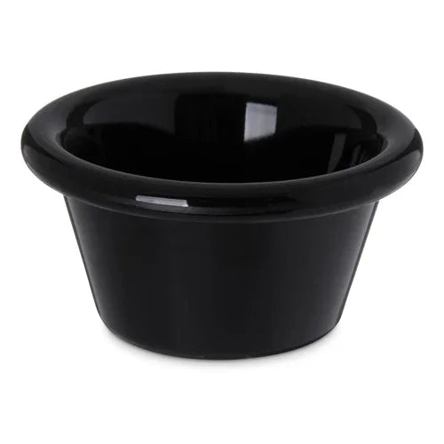 Carlisle 4312203 | Ramekin 2 oz. SAN Black | Dishwasher Safe Stackable