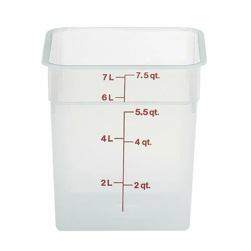 Cambro 8SFSPP190 | CamSquarer Food Container 8 qt | Red Polypropylene