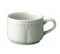 Churchill W   BC  1 Tea Cup, 7.5 oz., stackable, rope embossed gadroon rolled edge, fluted, microwav
