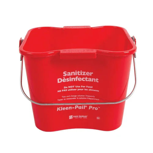 Carlisle KPP97RD | San Jamar | Kleen-Pail Pro 3 qt Plastic Pail Red