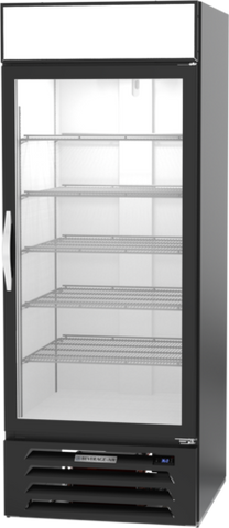 Beverage Air MMR27HC-1-B MarketMax Refrigerated Merchandiser, reach-in, one-section, (1) double pane hing