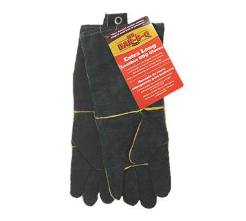 Chef Master 40113Y Mr. Bar-B-Qr BBQ Gloves, long, leather (must be purchased in case quantities)