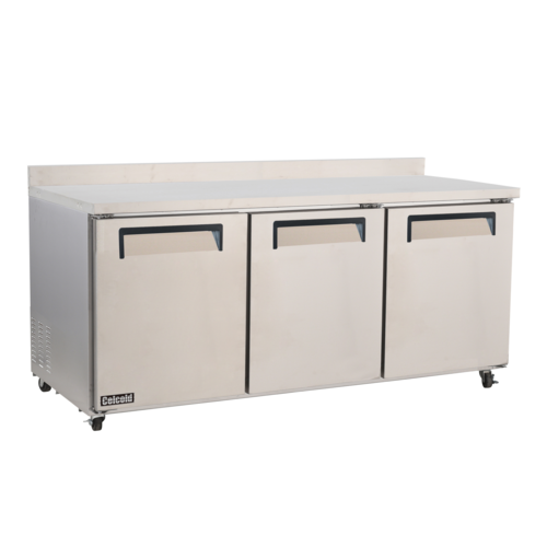 Celcold CUC60FW Worktop Freezer, reach in, (2) section, with backsplash, 62 in W x 30 in D x 39-