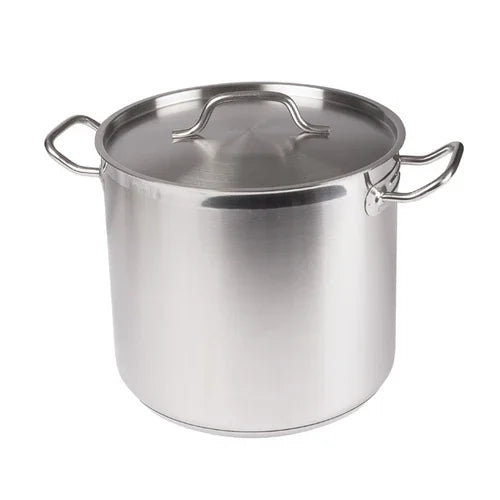 Winco SST-16 | Induction Stock Pot 16 qt. | Tri-Ply Heavy Duty Bottom