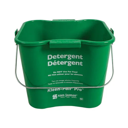 Carlisle KPP196GN | San Jamar | Kleen-Pail Pro 6 qt Green Plastic Pail