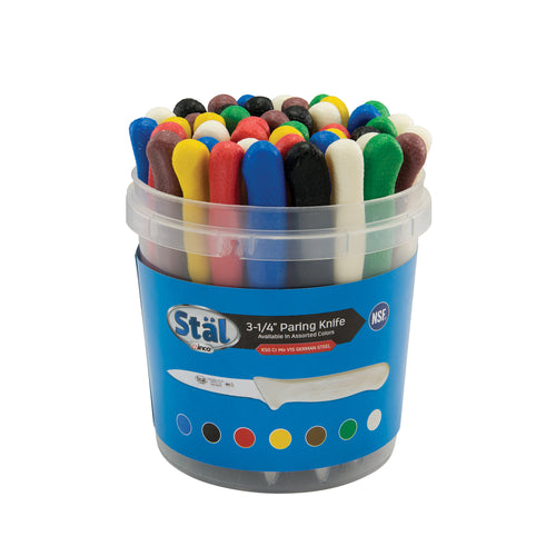 Winco KWP-3046 | Paring Knife 3-1/4 in bulk pack with finger guard | Stal