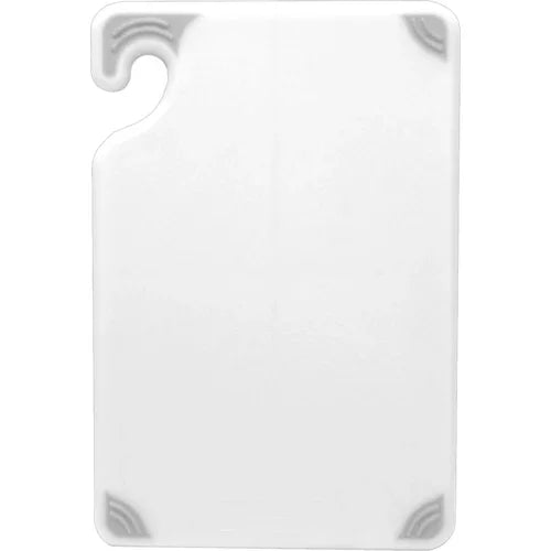 Carlisle CBG121812WH | San Jamar | Saf-T-Gripr Cutting Board 12x18x1/2 Inch White