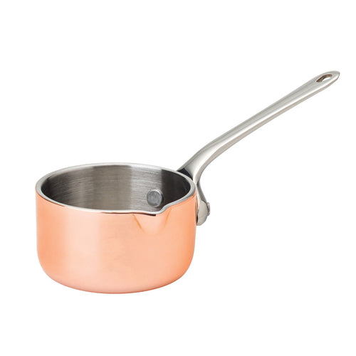Tableware Solutions F91015 Mini Saucepan, with lip, 2 oz., 2-1/4 in  dia., without lid, stainless steel int