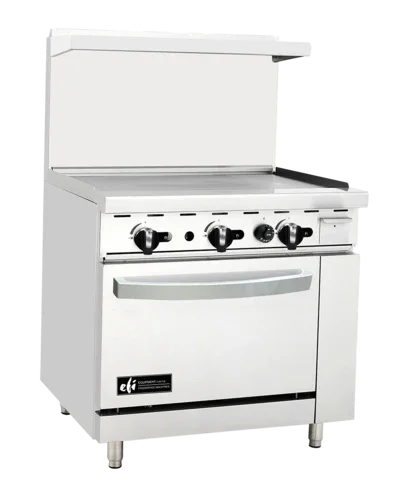 EFI RCTRS-36G-P | Versa Heat | Restaurant Range LP Gas 36 in Griddle Oven