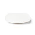 Browne 5630196 Plate, 21.5cm / 8.5 in , rounded square, coupe, vitrified high alumina porcelain