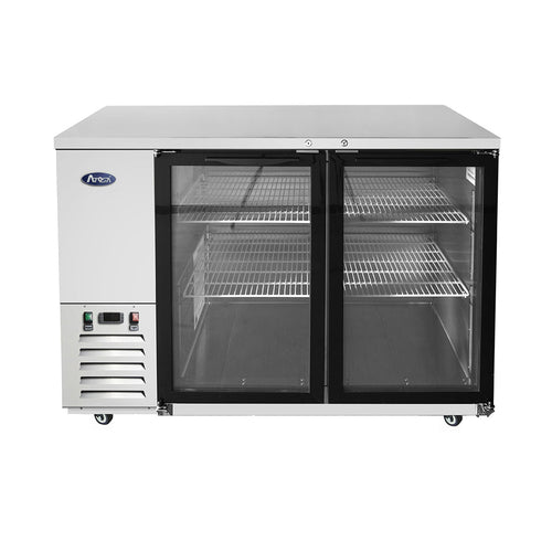 Atosa MBB59GGR Atosa Back Bar Cooler, two-section, 57-4/5 in W x 28-1/10 in D x 40-1/10 in H, s