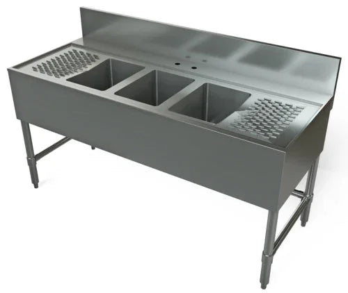 Tarrison TA-BS32460LR | Underbar Sink Unit | 3-Compartment 60 in W x 24 in D