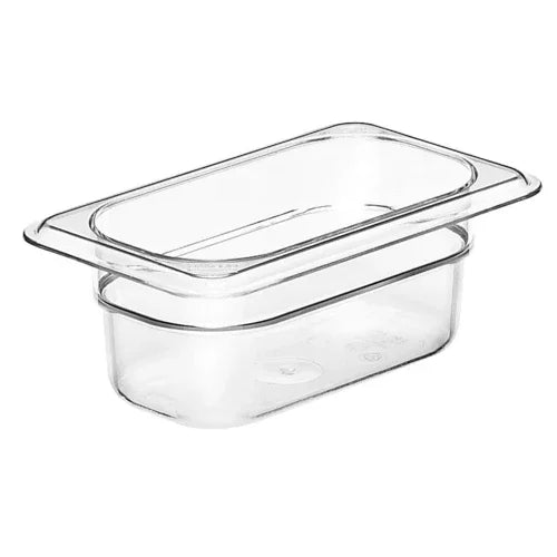 Cambro 92CW135 | Camwear Food Pan .6 qt 2-1/2 in deep 1/9 size clear NSF