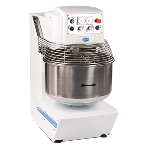 Globe GSM175 Spiral Dough Mixer, 175 lbs. capacity, stainless steel bowl, stainless steel wir