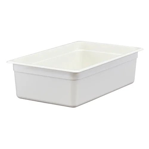 Cambro 16CW148 | Camwear Food Pan | 20.6 qt full size polycarbonate white NSF