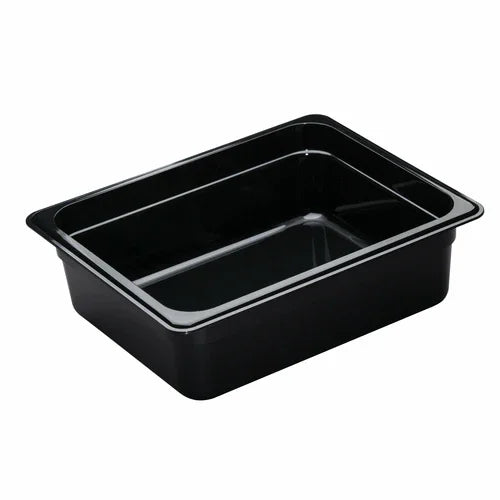 Cambro 24CW110 | Camwear Food Pan | 6.3 qt capacity, 1/2 size, polycarbonate, black