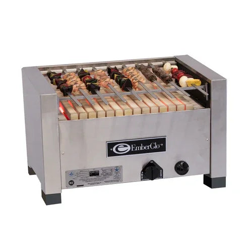 EMBERGLO 25C-KABOB-LP-5110400 propane gas charbroiler for countertop cooking