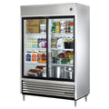 True TSD-47G-HC-LD Refrigerator, reach-in, (2) glass sliding doors, (6) PVC coated adjustable wire