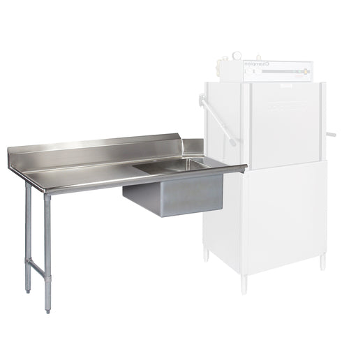 Tarrison  TA-SDT60L Soiled Dishtable, straight design, 60 in W x 30 in D, left-to-right operation, 7