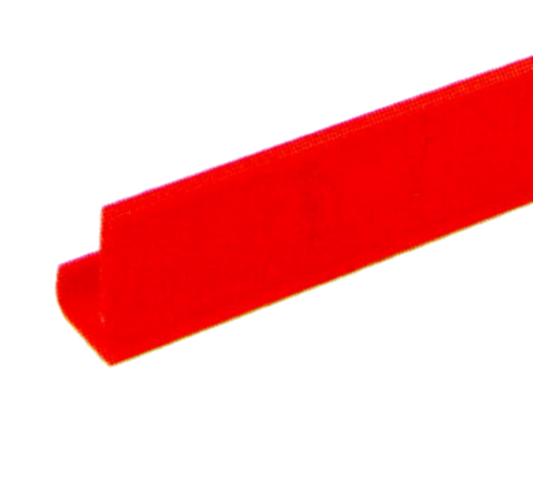 Metro CSM6-RX  - MetroMaxr i Shelf Marker, 6 in  x 1-1/2 in , snaps over edge, red,