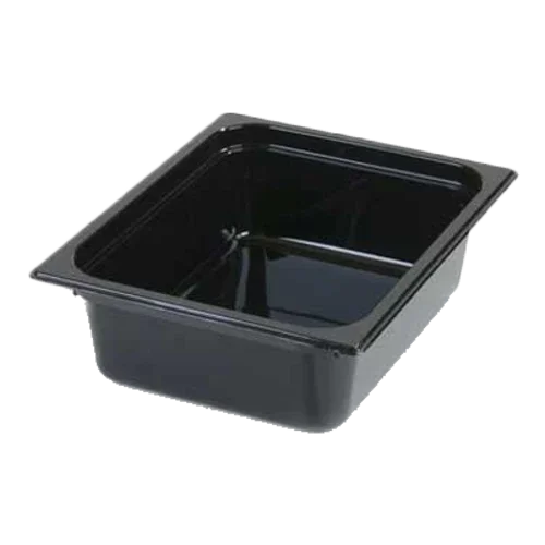 Carlisle 10221B03 | StorPlus Food Pan 1/2 Size 5.5 qt Black NSF