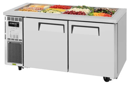 Turbo Air JBT-60-N J Series Refrigerated Buffet Table, two-section, front air intake, side mount se