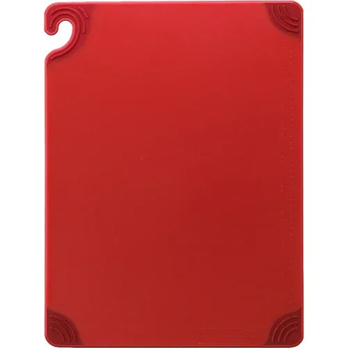 Carlisle CBG182412RD | San Jamar | Saf-T-Gripr Cutting Board 18x24 Red