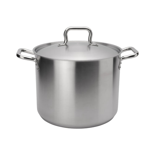 Browne 5733920 Elements Stock Pot, 20 qt., 11-4/5 in  dia. x 10-2/5 in H, with self-basting cov