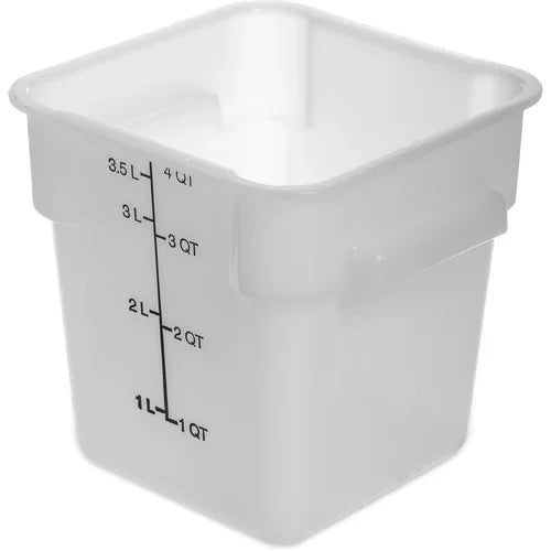 Carlisle 11961PE02 | Squares Food Storage Container 4 qt