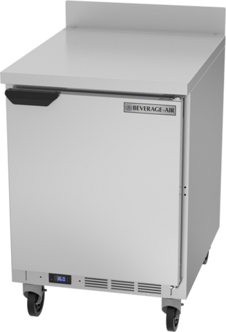 Beverage Air WTR24AHC Worktop Refrigerator, one-section, 24 in W, 5.16 cu. ft., (1) solid door, (2) sh