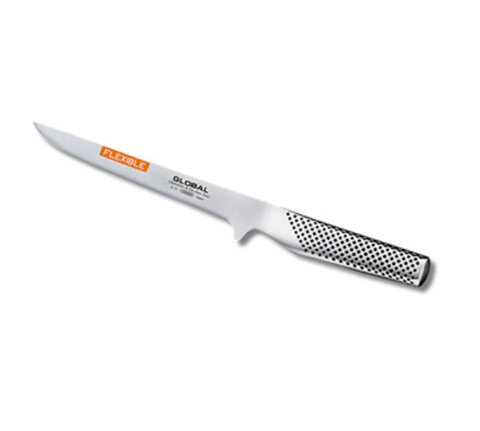 Global Knife 71G21 Globalr Boning Knife, 6.3 in  (16cm) blade, flexible, Cromova 18 stainless steel