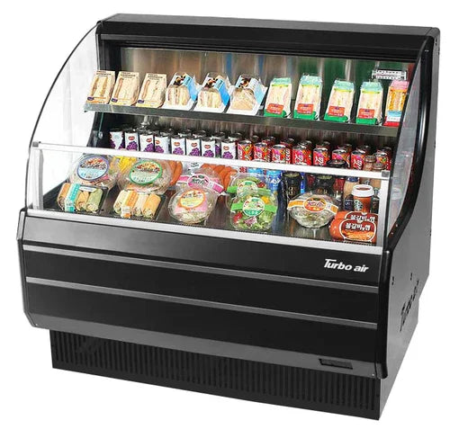 Turbo Air TOM-40LW(B)-N Horizontal Open Display Merchandiser, low-profile, 7.4 cu. ft. capacity, 39-1/8