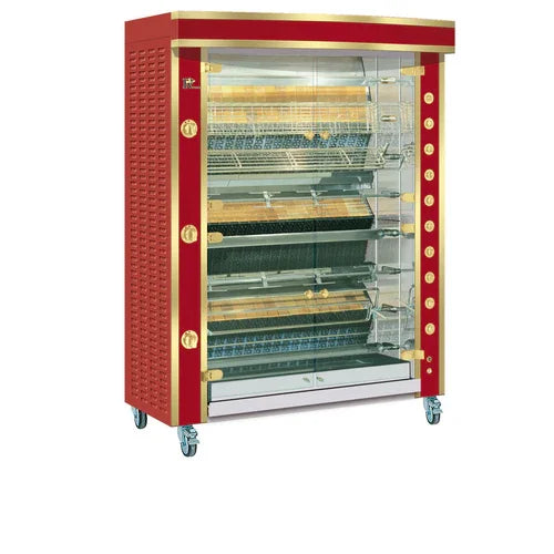 ROTISOL 1375.8MLG gas floor model rotisserie oven with stainless steel V configuration