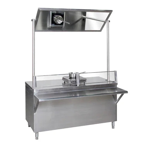 Tarrison TF-DTCB3060-KIT | Demo Table | Stainless Steel Top with Overhead Mirror