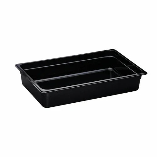 Cambro 14HP110 | H-Pan High Heat Hot Food Pan Full Size 4in Deep Black